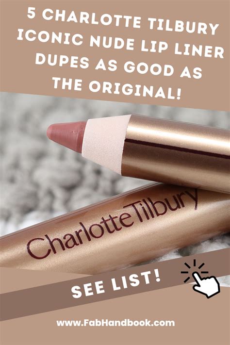 Top 5 Dupes for Charlotte Tilbury Lip Liner Iconic Nude